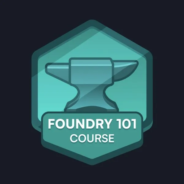 Cyfrin Updraft "Foundry Fundamentals" badge